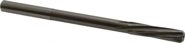 Magafor - 7.15mm Solid Carbide 6 Flute Chucking Reamer - Spiral Flute, 0.276" Straight Shank, 1-7/32" Flute Length, 4-9/32" OAL - Eagle Tool & Supply