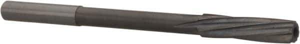 Magafor - 7.52mm Solid Carbide 6 Flute Chucking Reamer - Spiral Flute, 0.276" Straight Shank, 1-7/32" Flute Length, 4-9/32" OAL - Eagle Tool & Supply