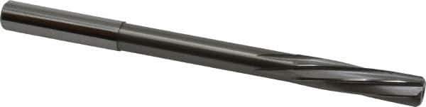 Magafor - 8.7503mm Solid Carbide 6 Flute Chucking Reamer - Spiral Flute, 0.354" Straight Shank, 1-27/64" Flute Length, 4-31/32" OAL - Eagle Tool & Supply