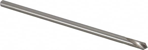 Magafor - 6mm Body Diam, 90°, 5-33/64" OAL, Cobalt Spotting Drill - Eagle Tool & Supply