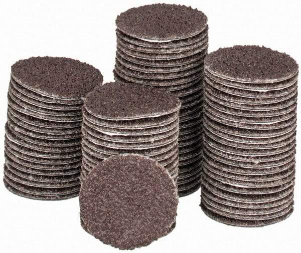 Tru-Maxx - 3/4" Diam, 80 Grit Aluminum Oxide Adhesive PSA Disc - Medium Grade, X Weighted Cloth Backing, For Right Angle/Vertical Shaft Portable Grinders - Eagle Tool & Supply