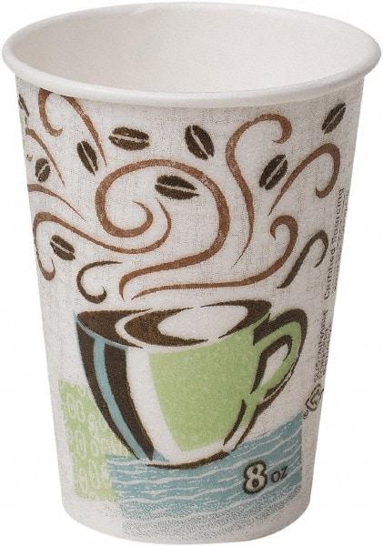 Dixie - Hot Cups, Paper, 8 oz, 1000/Carton - Coffee Dreams Design - Eagle Tool & Supply