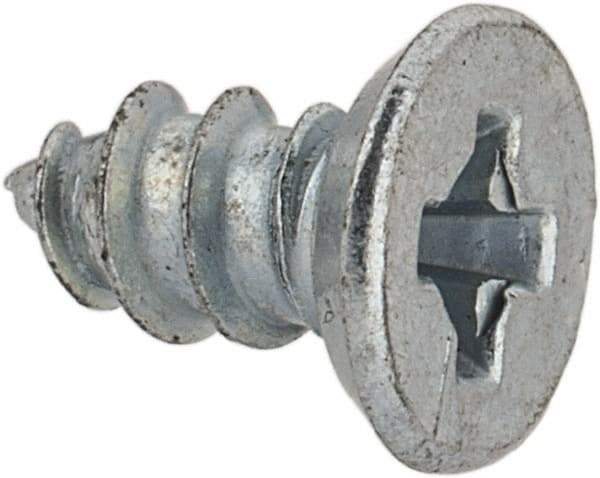 Value Collection - #4 Flat Head Phillips Sheet Metal Screw - Steel, 1/4" OAL, AISI 1016, ASME B18.6.3, ASME B18.6.4 & SAE J933, Grade 1016-1024 - Eagle Tool & Supply