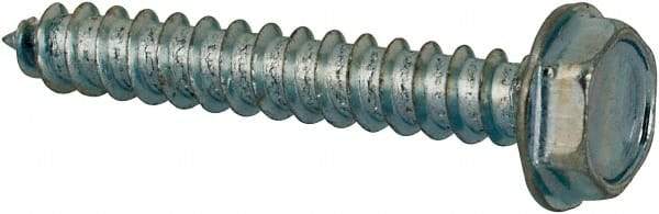 Value Collection - #4 Hex Washer Head Sheet Metal Screw - Steel, 3/4" Length Under Head, AISI 1016, ASME B18.6.3, ASME B18.6.4 & SAE J933, Grade 1016-1024 - Eagle Tool & Supply
