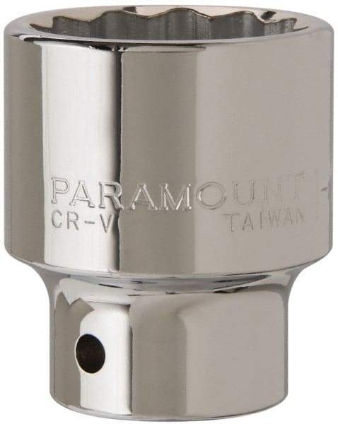 Paramount - 1-1/2", 3/4" Drive, Standard Hand Socket - 12 Points, 2-13/32" OAL - Eagle Tool & Supply