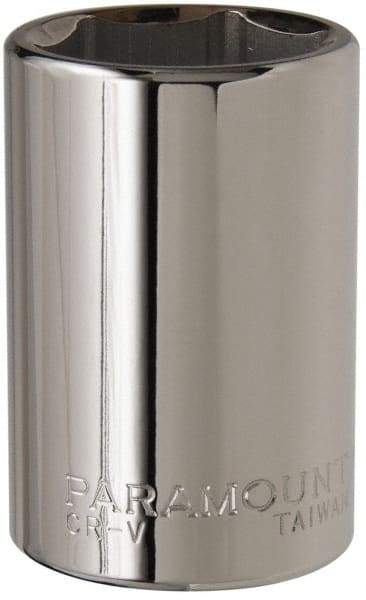 Paramount - 1-5/16", 3/4" Drive, Deep Hand Socket - 6 Points, 3-1/2" OAL, Steel, Chrome Finish - Eagle Tool & Supply