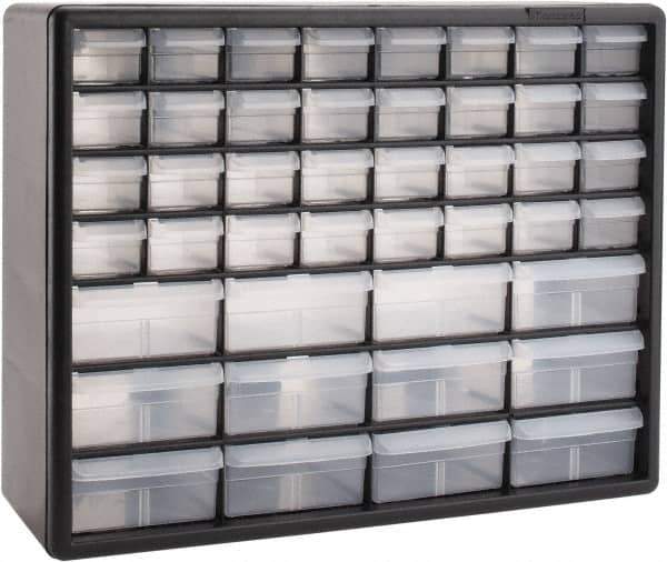 Akro-Mils - 44 Drawer, Small Parts Cabinet - 6-3/8" Deep x 20" Wide x 15-13/16" High - Eagle Tool & Supply