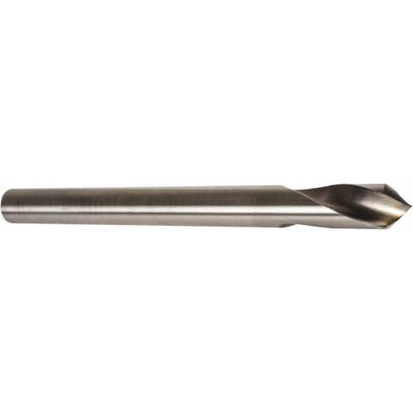 Precision Twist Drill - 1" Body Diam, 120°, 8" OAL, High Speed Steel Spotting Drill - Eagle Tool & Supply