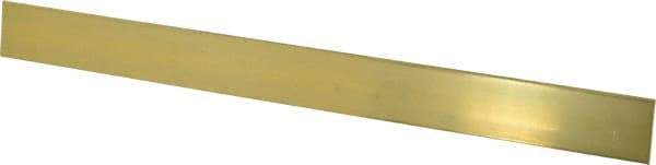 Made in USA - 0.064 Inch Thick x 1 Inch Wide x 12 Inch Long, Brass Strip - Alloy 260 - Eagle Tool & Supply