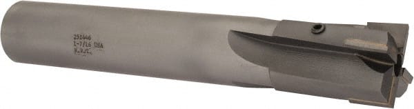 Made in USA - 1-7/16" Diam, 1-1/4" Shank, Diam, 4 Flutes, Straight Shank, Interchangeable Pilot Counterbore - Eagle Tool & Supply