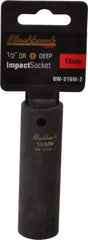 Blackhawk by Proto - 1/2" Drive 16mm Deep Impact Socket - 6 Points, 3-5/16" OAL - Eagle Tool & Supply