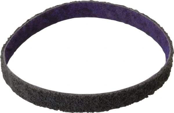 3M - 1/2" Wide x 12" OAL, Aluminum Oxide Abrasive Belt - Aluminum Oxide, Fine, Nonwoven, Series DF-BL - Eagle Tool & Supply