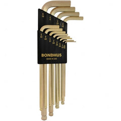 Bondhus - Hex Key Sets Tool Type: Hex Handle Type: L-Key Long Arm - Eagle Tool & Supply