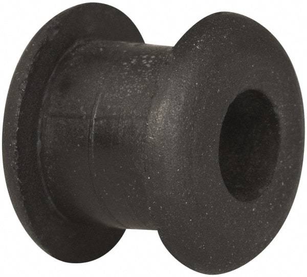 Made in USA - 7/16" OD, 3/8" Thick Military Specification Grommet - Buna-N Rubber, 5/16" Slot Diam x 1/4" Slot Width - Eagle Tool & Supply