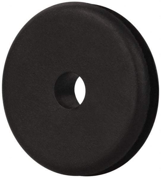 Made in USA - 7/8" OD, 3/16" Thick Military Specification Grommet - Buna-N Rubber, 5/8" Slot Diam x 1/16" Slot Width - Eagle Tool & Supply