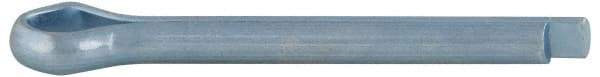 Value Collection - 3/16" Diam x 2" Long Extended Prong Cotter Pin - Grade 2, Zinc-Plated, Steel - Eagle Tool & Supply