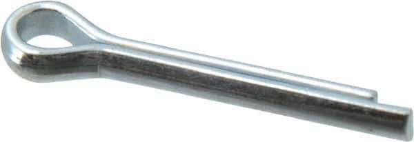 Value Collection - 5/32" Diam x 1" Long Extended Prong Cotter Pin - Grade 2, Zinc-Plated, Steel - Eagle Tool & Supply