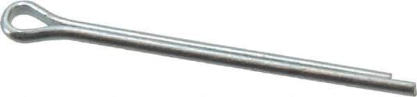 Value Collection - 1/16" Diam x 1" Long Extended Prong Cotter Pin - Grade 2, Zinc-Plated, Steel - Eagle Tool & Supply