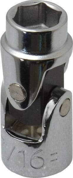 Proto - 7/16", 3/8" Drive, Standard Hand Socket - 6 Points, 1-3/4" OAL, Alloy Steel, Chrome Finish - Eagle Tool & Supply
