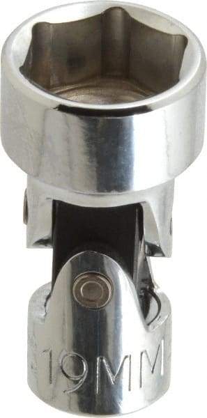 Proto - 3/8" Drive, Standard Hand Socket - 6 Points, 2" OAL, Alloy Steel, Chrome Finish - Eagle Tool & Supply