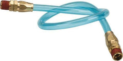 Coilhose Pneumatics - 1/4" ID 1-1/2' Long Lead-In Whip Hose - MNPT Swivel x MNPT Swivel Ends, 140 Working psi, -20 to 165°F, 1/4" Fitting, - Eagle Tool & Supply