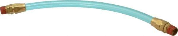 Coilhose Pneumatics - 3/8" ID 1' Long Lead-In Whip Hose - MNPT Swivel x MNPT Swivel Ends, 140 Working psi, -20 to 165°F, 3/8" Fitting, - Eagle Tool & Supply
