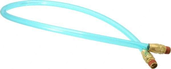 Coilhose Pneumatics - 3/8" ID 3' Long Lead-In Whip Hose - MNPT Swivel x MNPT Swivel Ends, 140 Working psi, -20 to 165°F, 3/8" Fitting, - Eagle Tool & Supply