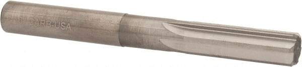Hertel - 7/16" Solid Carbide 6 Flute Chucking Reamer - Straight Flute, Straight Shank, 1-3/8" Flute Length, 4" OAL - Eagle Tool & Supply
