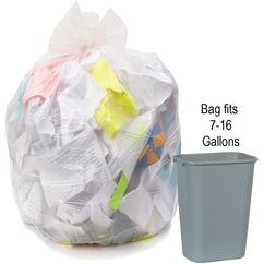 7-10 gal, .30 mil, Clear, 22″ × 25″ - Case of 1000, Revolution Bag Eco Max Low Density Can liners - Eagle Tool & Supply