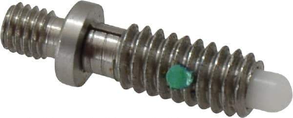 Gibraltar - 1/4-20, 1/2" Thread Length, 0.144" Max Plunger Diam, 1 Lb Init to 5 Lb Final End Force, Locking Knob Handle Plunger - Knobless Threaded Stud, 5/8" Length Under Head/Shoulder, 1/8" Plunger Projection - Eagle Tool & Supply