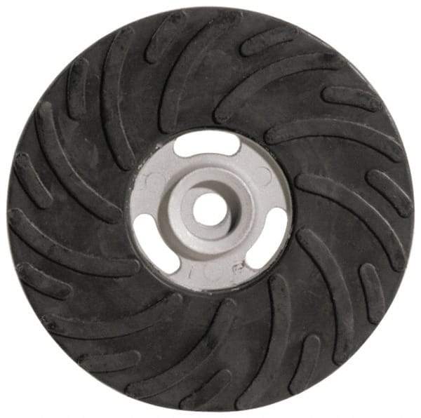 Made in USA - 7" Diam Locking Nut Disc Backing Pad - Soft Density, 8,500 RPM - Eagle Tool & Supply