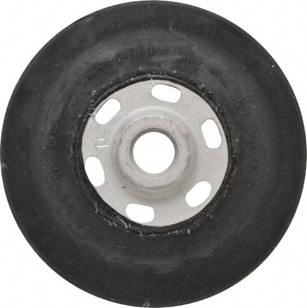 Made in USA - 4-1/2" Diam Disc Backing Smooth Backing Pad - 5/8" Shank Diam, Soft Density, 11,000 RPM - Eagle Tool & Supply