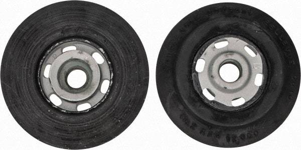 Made in USA - 4" Diam Disc Backing Smooth Backing Pad - Medium Density, 12,000 RPM - Eagle Tool & Supply