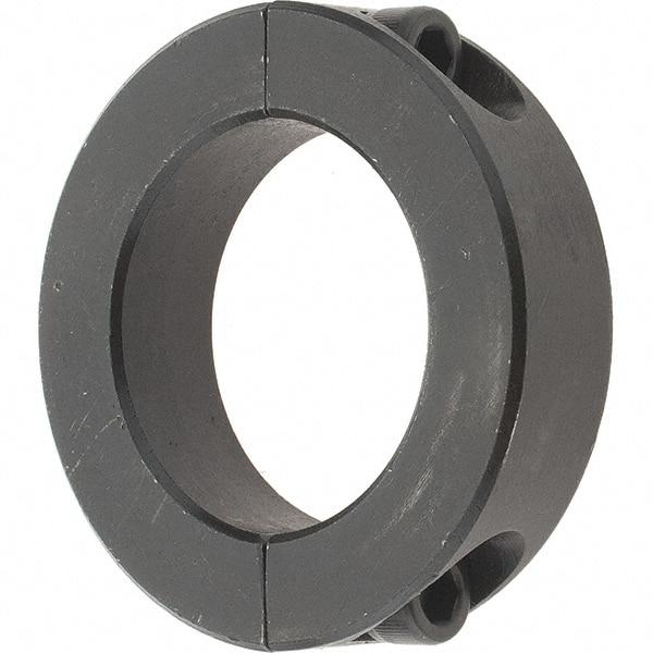 Value Collection - 1-7/16" Bore, Steel, Two Piece Shaft Collar - 2-1/4" Outside Diam, 9/16" Wide - Eagle Tool & Supply