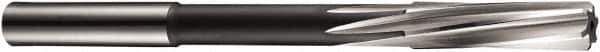 DORMER - 8.52mm Cobalt 6 Flute Chucking Reamer - Spiral Flute, 9mm Straight Shank, 36mm Flute Length, 125mm OAL - Eagle Tool & Supply
