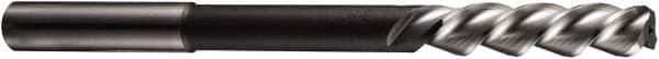 DORMER - 14mm Cobalt 3 Flute Chucking Reamer - Spiral Flute, 12.5mm Straight Shank, 47mm Flute Length, 160mm OAL - Eagle Tool & Supply