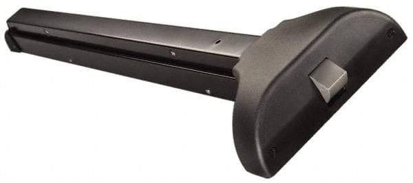 Yale - 30 to 36" Wide Door Range, Satin Chrome Finish Fire Rated Rim Exit Push Bar - Fits 30 to 36" Door, 2-1/2 Projection - Eagle Tool & Supply