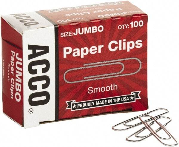 ACCO - 1-3/4" Wide Paper Fastener - Silver - Eagle Tool & Supply
