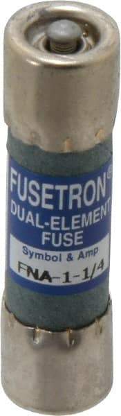 Cooper Bussmann - 250 VAC, 1.25 Amp, Time Delay Pin Indicator Fuse - Fuse Holder Mount, 1-1/2" OAL, 10 at 125 V kA Rating, 13/32" Diam - Eagle Tool & Supply