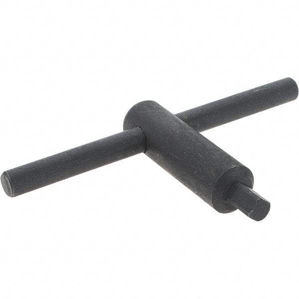 Interstate - 4" Chuck Diam Compatibility, Lathe Chuck Key - 3-1/8" Body Length, 1/4" Actual Key Square Size - Eagle Tool & Supply