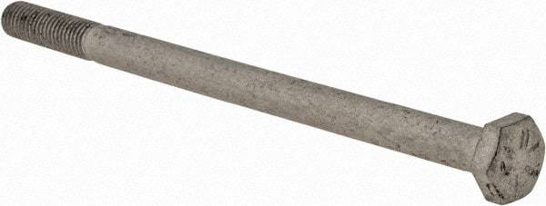 Armor Coat - 1/4-28 UNF, 4" Length Under Head Hex Head Cap Screw - Partially Threaded, Grade 8 Steel, 7/16" Hex - Eagle Tool & Supply