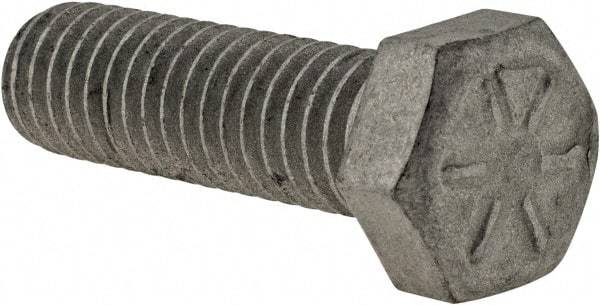 Armor Coat - 3/8-16 UNC, 1-1/4" Length Under Head Hex Head Cap Screw - Fully Threaded, Grade 8 Steel, 9/16" Hex - Eagle Tool & Supply
