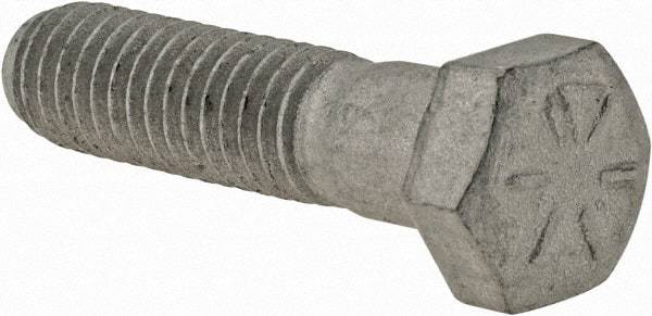 Armor Coat - 3/8-16 UNC, 1-1/2" Length Under Head Hex Head Cap Screw - Partially Threaded, Grade 8 Steel, 9/16" Hex - Eagle Tool & Supply