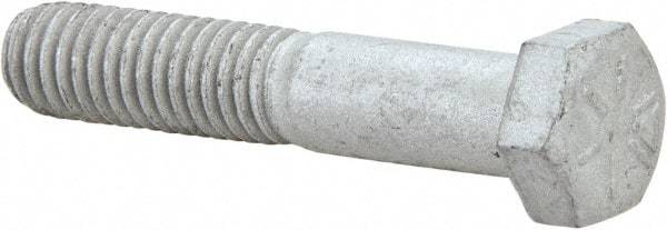 Armor Coat - 3/8-16 UNC, 2" Length Under Head Hex Head Cap Screw - Partially Threaded, Grade 8 Steel, 9/16" Hex - Eagle Tool & Supply