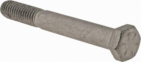 Armor Coat - 3/8-16 UNC, 3" Length Under Head Hex Head Cap Screw - Partially Threaded, Grade 8 Steel, 9/16" Hex - Eagle Tool & Supply