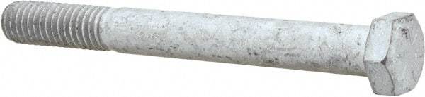 Armor Coat - 3/8-16 UNC, 3-1/4" Length Under Head Hex Head Cap Screw - Partially Threaded, Grade 8 Steel, 9/16" Hex - Eagle Tool & Supply