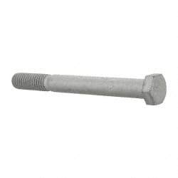 Armor Coat - 3/8-16 UNC, 3-1/2" Length Under Head Hex Head Cap Screw - Partially Threaded, Grade 8 Steel, 9/16" Hex - Eagle Tool & Supply