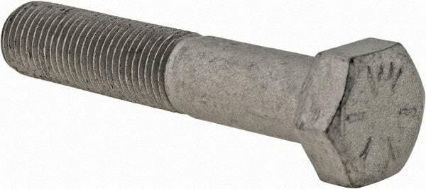 Armor Coat - 3/8-24 UNF, 2" Length Under Head Hex Head Cap Screw - Partially Threaded, Grade 8 Steel, 9/16" Hex - Eagle Tool & Supply