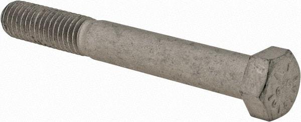 Armor Coat - 7/16-14 UNC, 3-1/2" Length Under Head Hex Head Cap Screw - Partially Threaded, Grade 8 Steel, 5/8" Hex - Eagle Tool & Supply