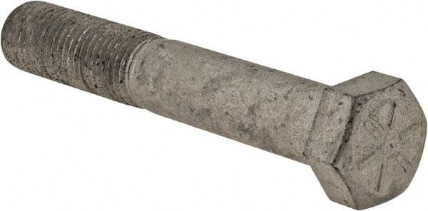 Armor Coat - 7/16-20 UNF, 2-3/4" Length Under Head Hex Head Cap Screw - Partially Threaded, Grade 8 Steel, 5/8" Hex - Eagle Tool & Supply